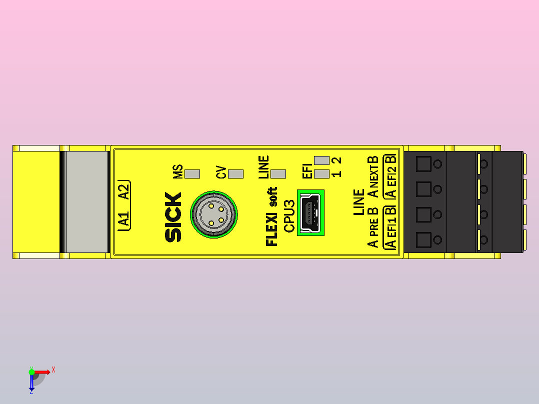 安全控制器FX3-CPU320002俯视图