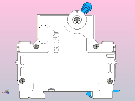 NXB-63 4P小型断路器三维模型202404 (1)后视缩略图