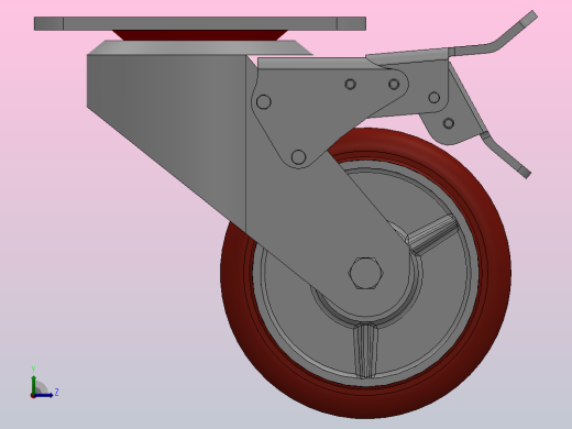 Z13-01B-150-(412R)重型轮[Z13-01B-100-412R]脚轮左视缩略图
