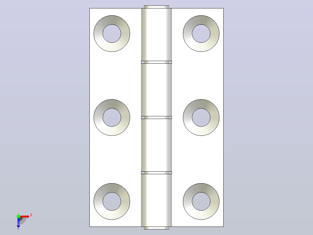 铰链合页HFC21-48B俯视图