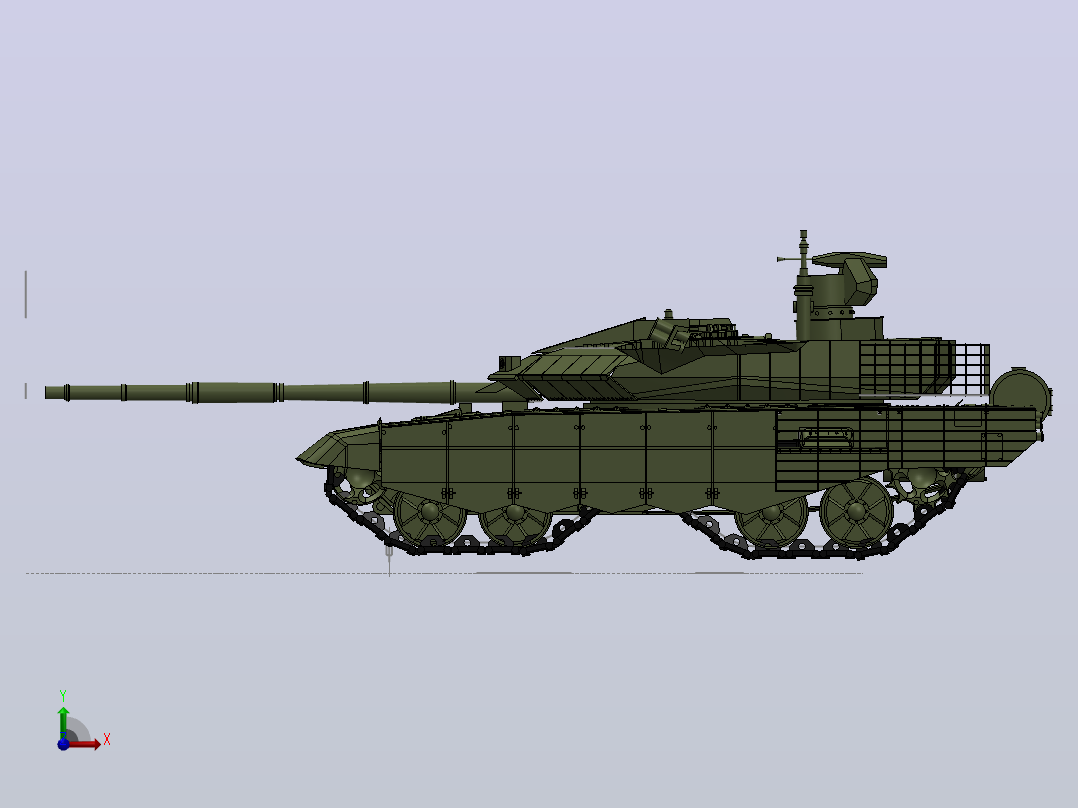 T90坦克前视图