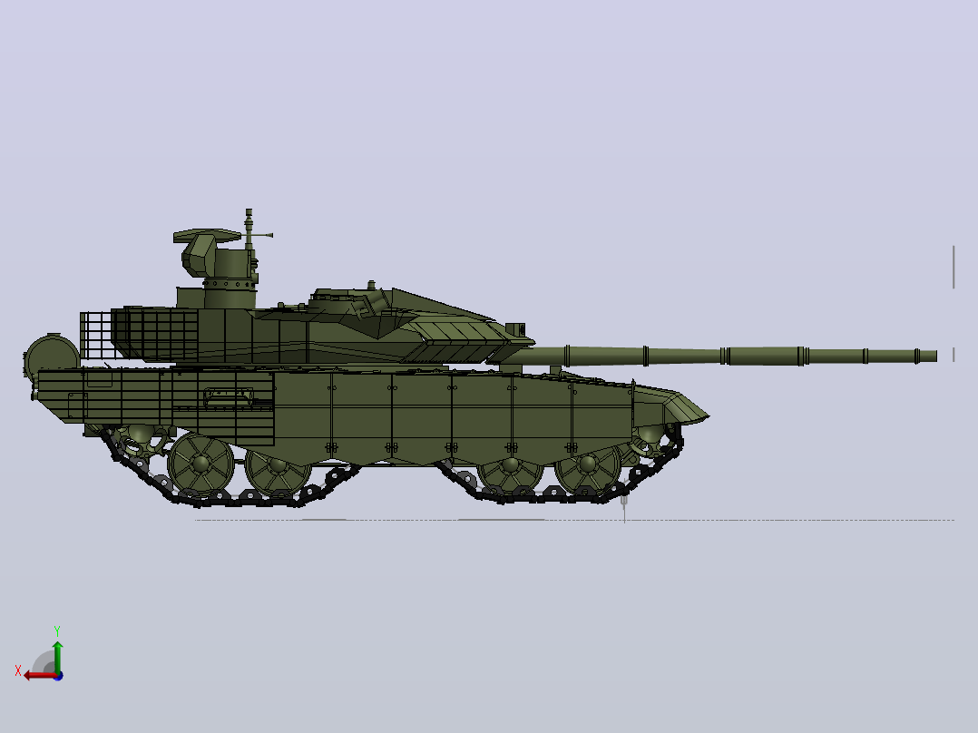 T90坦克后视图