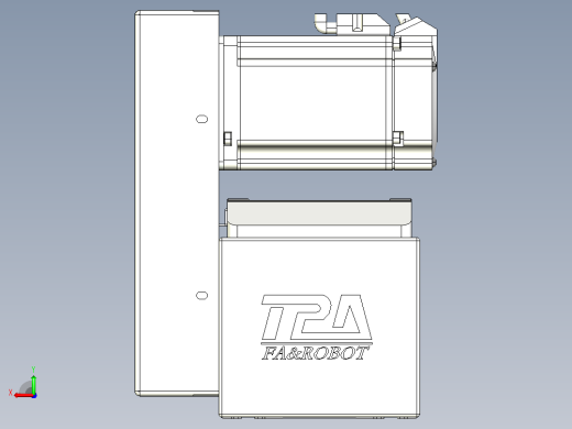 伺服电机集成皮带传动直线执行器TPA-OCB-120-224-L1350-LU-P75-N3后视缩略图
