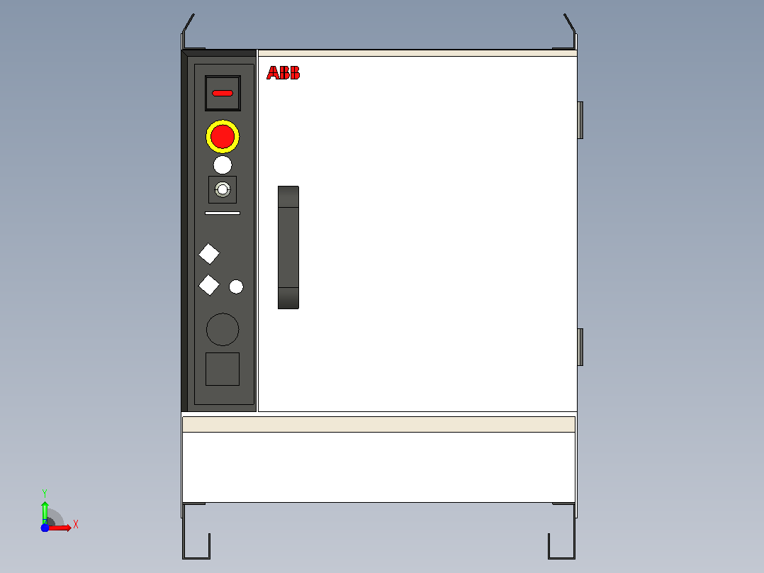 控制柜 Singel-Cabinet_IRC5前视图