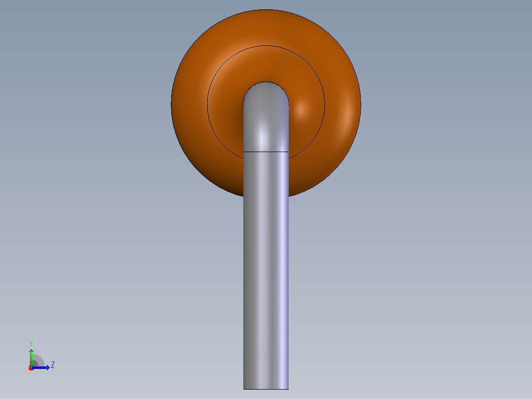电子器件电阻电容Resistor 7_62mm DIP左视图