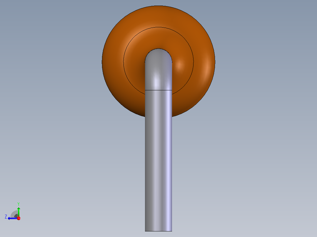 电子器件电阻电容Resistor 7_62mm DIP右视图