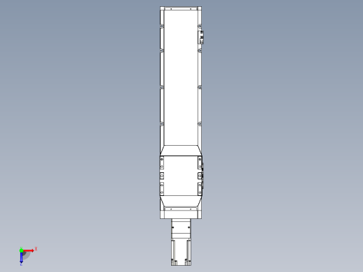 滚珠丝杠直线轴内置导轨TPA-GCR-170-2510C-L550-M-M75-N3俯视缩略图