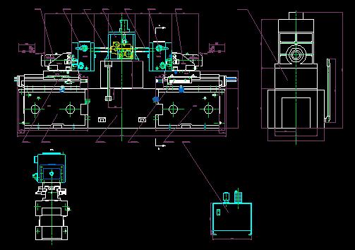 梳棉机箱体结合件钻孔组合机床（3个5.2孔）