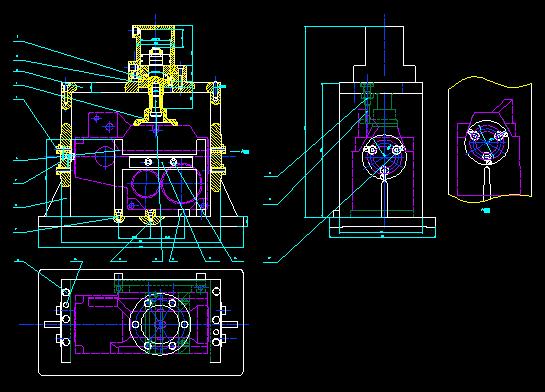 梳棉机箱体结合件钻孔组合机床（3个5.2孔）