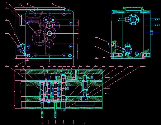 梳棉机箱体结合件钻孔组合机床（3个5.2孔）