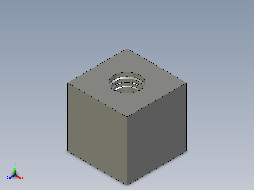 插孔-T-16A正等轴测图