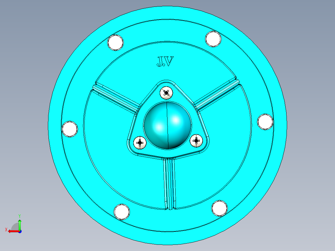 拖拉机多板离合器后视图