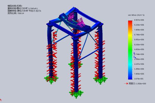 垂直式垃圾压缩中转站3d图纸 焊接框架分析+说明垃圾处理3d模型缩略图