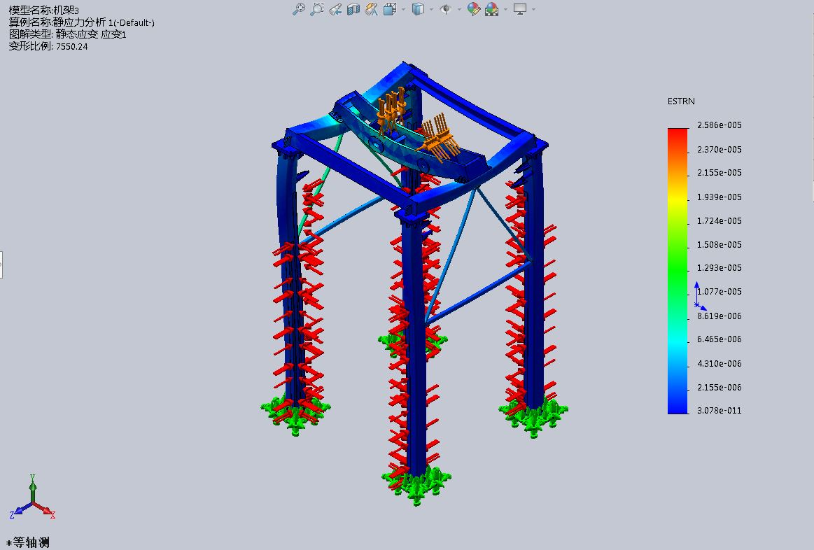 垂直式垃圾压缩中转站3d图纸 焊接框架分析+说明垃圾处理3d模型