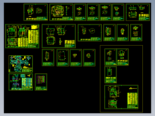 压草机液压站全套图纸