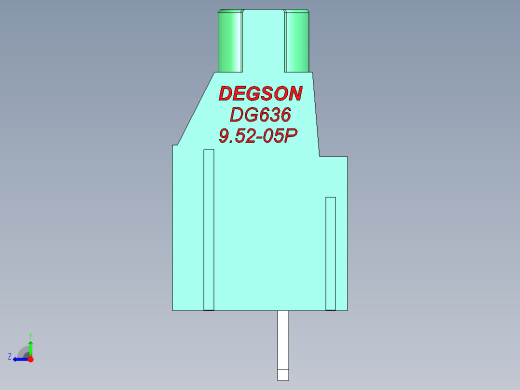 DEGSON DG636 系列 6.357.629.52mm 接线端子-DG636-9.52-05P-14-00AH右视缩略图