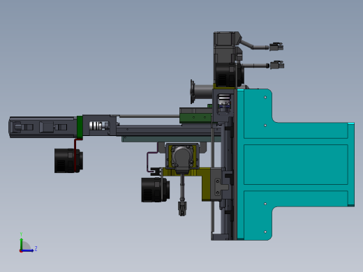 悬臂三轴点胶机左视缩略图