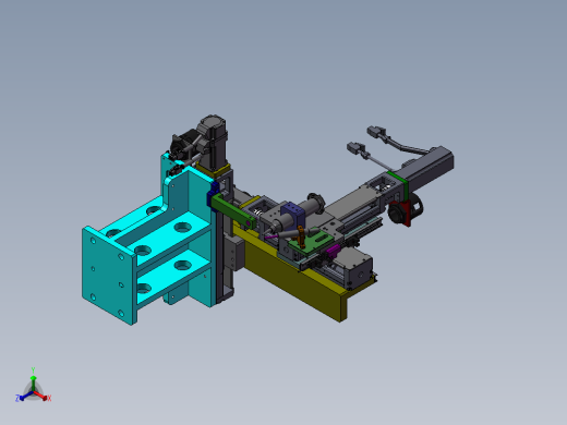 悬臂三轴点胶机正等轴测缩略图