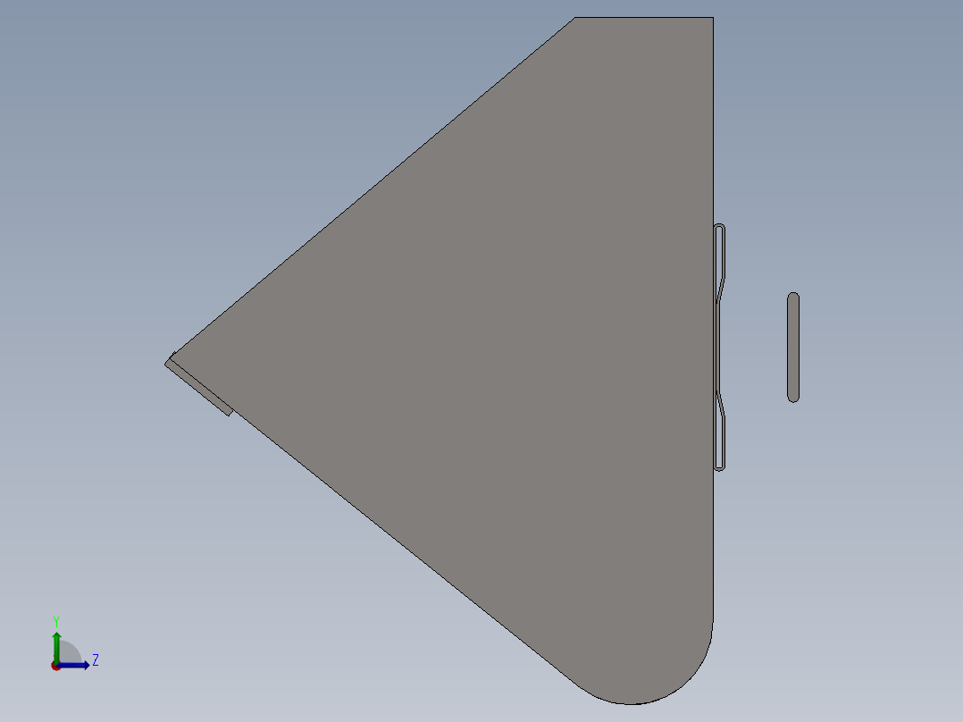 提升机斗--sw左视图