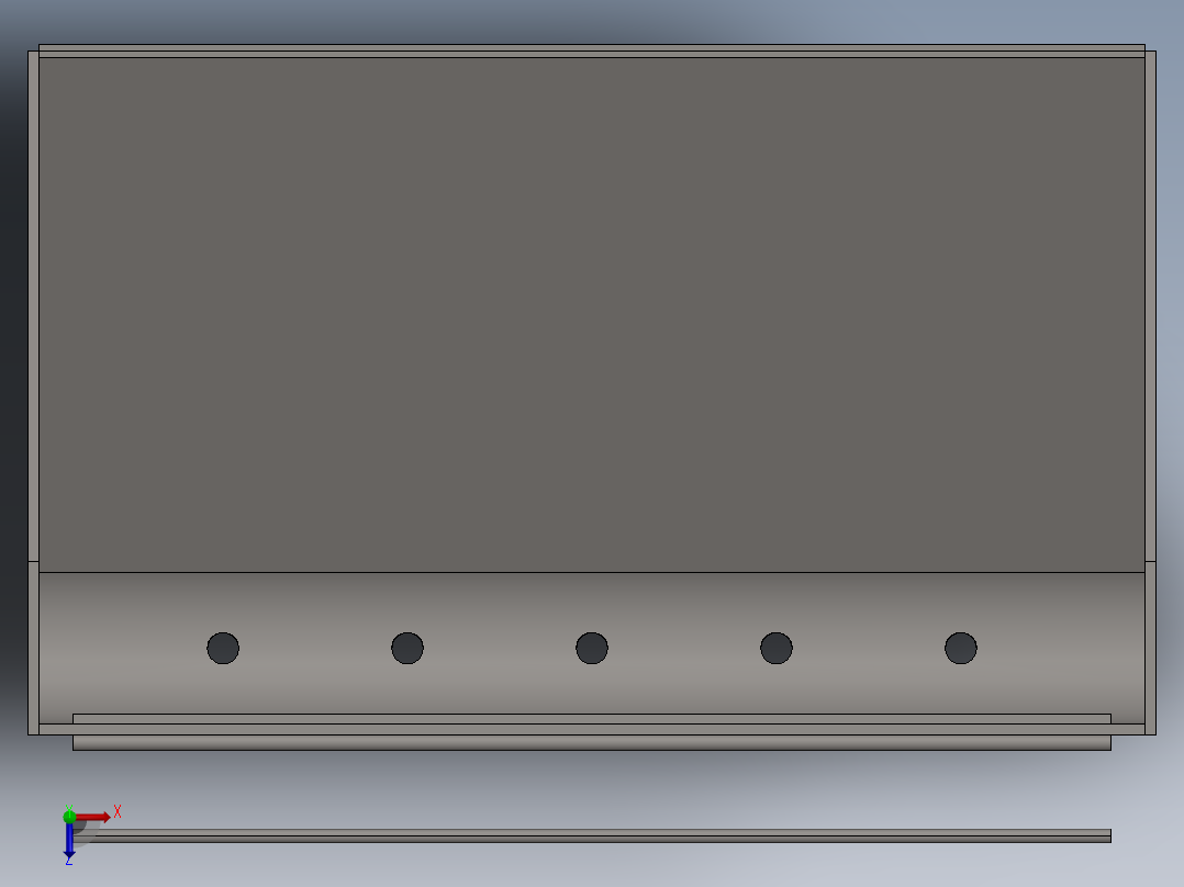 提升机斗--sw俯视图