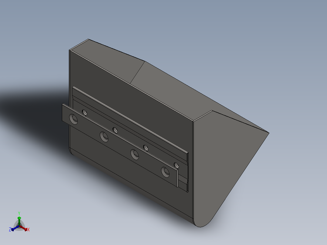 提升机斗--sw正等轴测图