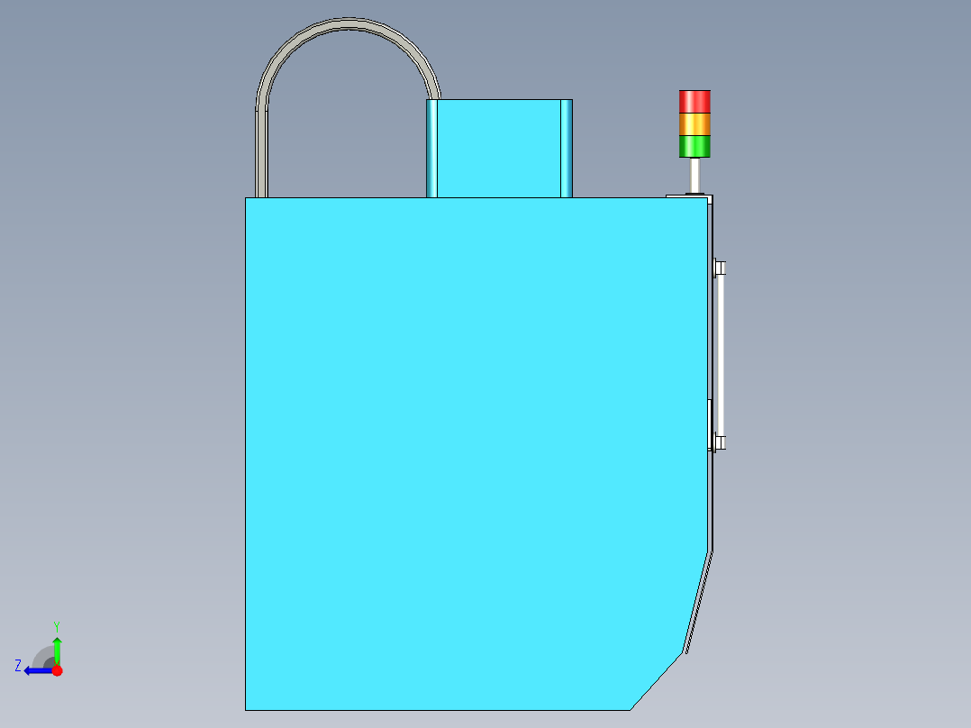 中型CNC设备右视图