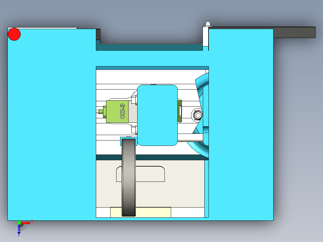 中型CNC设备俯视图