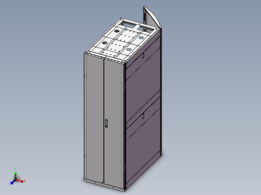 网络机柜3d模型