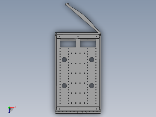 网络机柜3d模型俯视缩略图