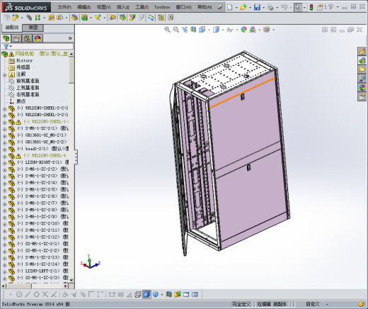 网络机柜3d模型缩略图