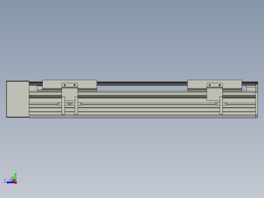 直线模组WG-LHA12-S300-R设计图纸右视缩略图