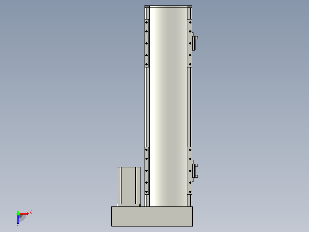 直线模组WG-LHA12-S300-R设计图纸俯视图