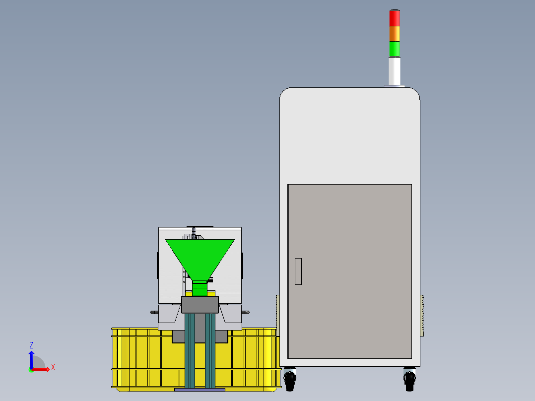 茶叶包装检测剔除设备左视图