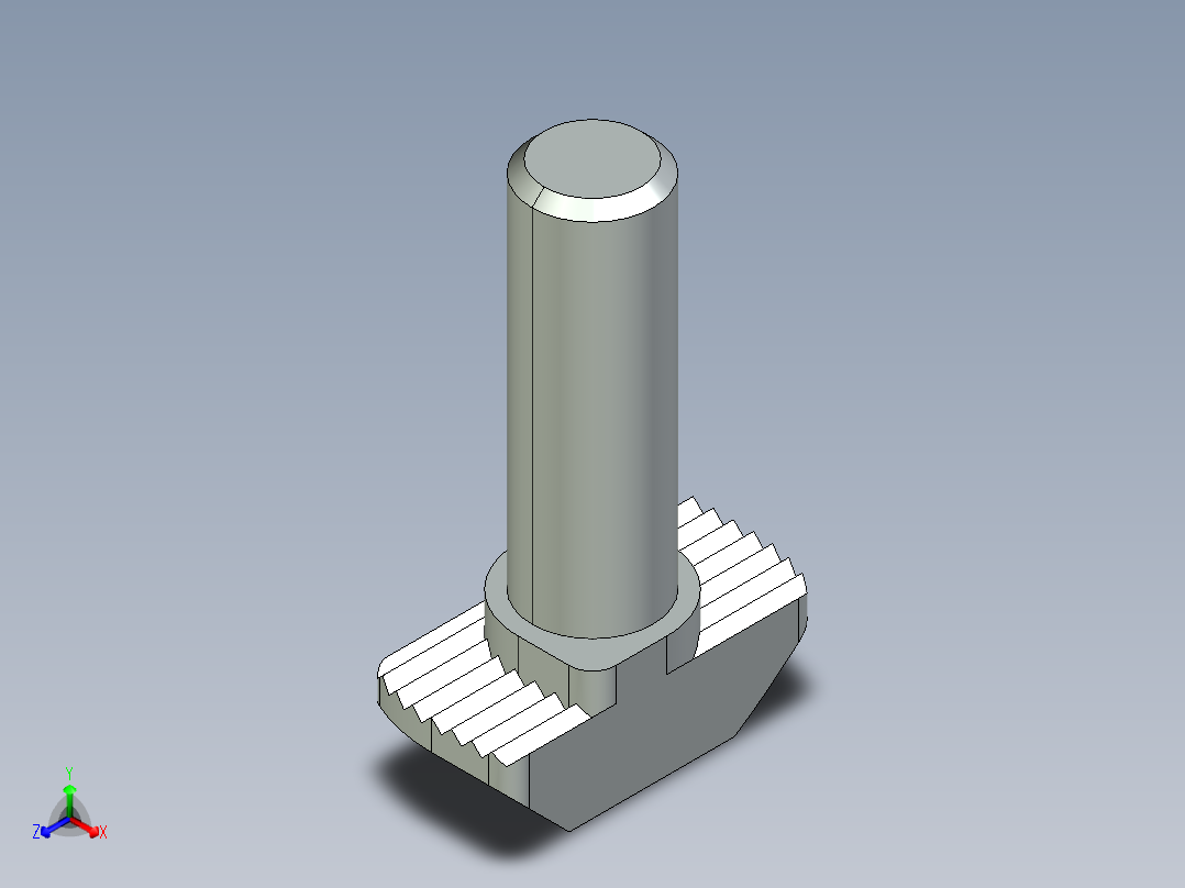 型材-BR M6X20 TBOLT KJN523921正等轴测图