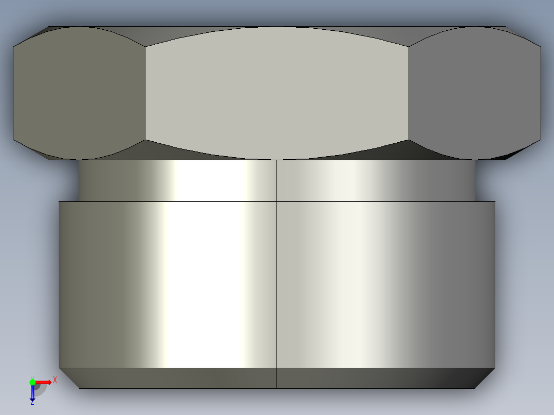 卡套式工业通用硬管接头16_pnu-s俯视图