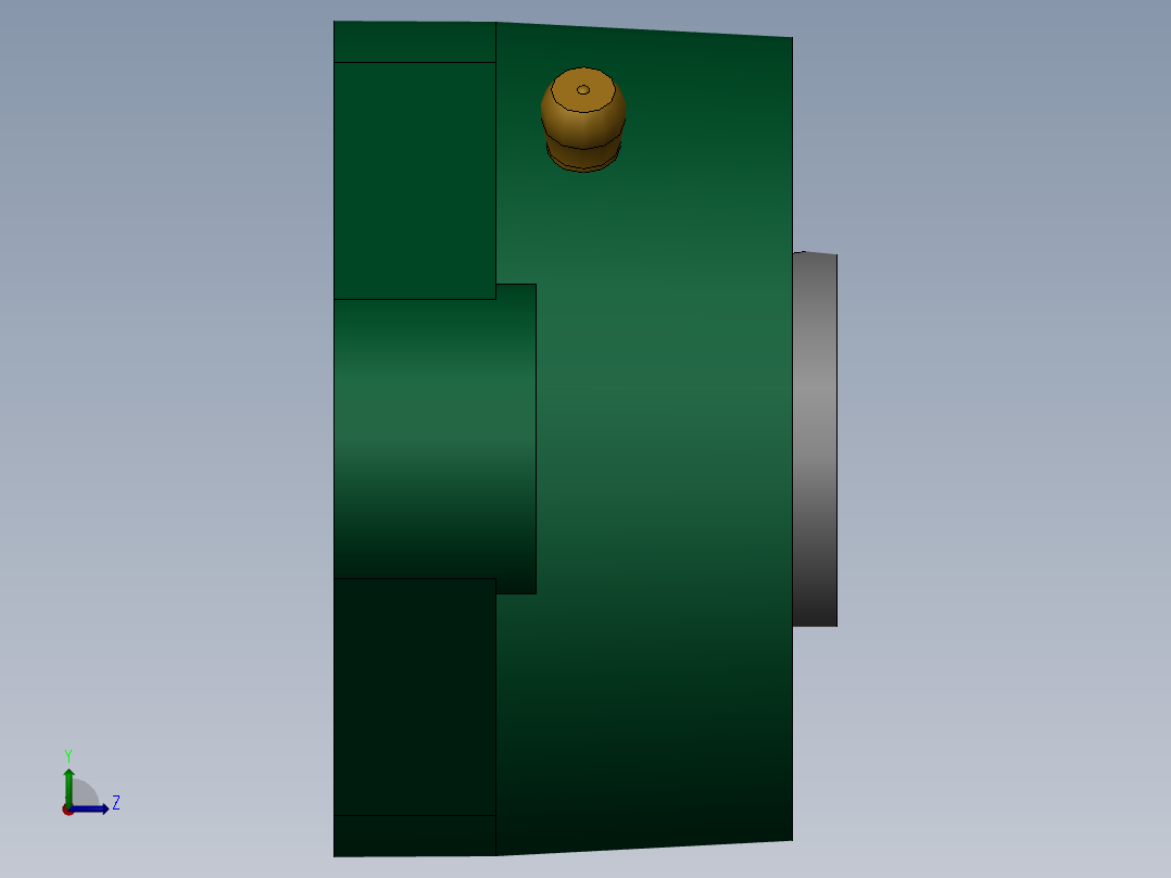 GB／T7810-1995带菱形座轴承UCFLU204左视图