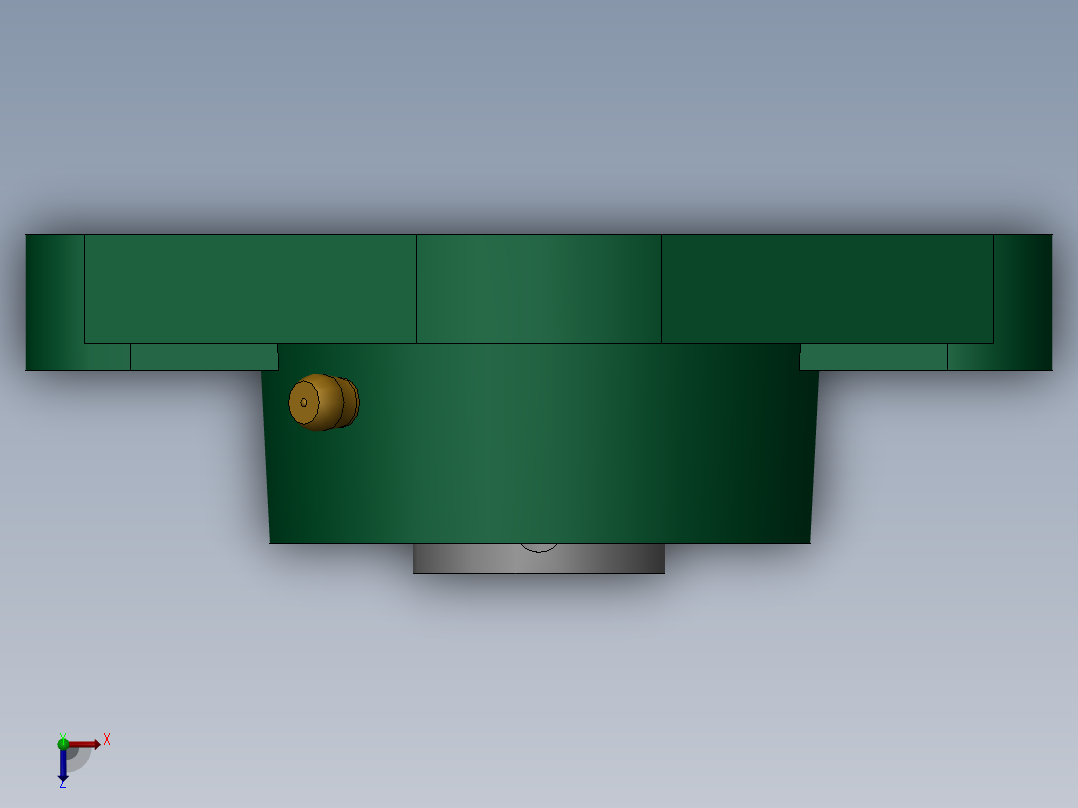 GB／T7810-1995带菱形座轴承UCFLU204俯视图