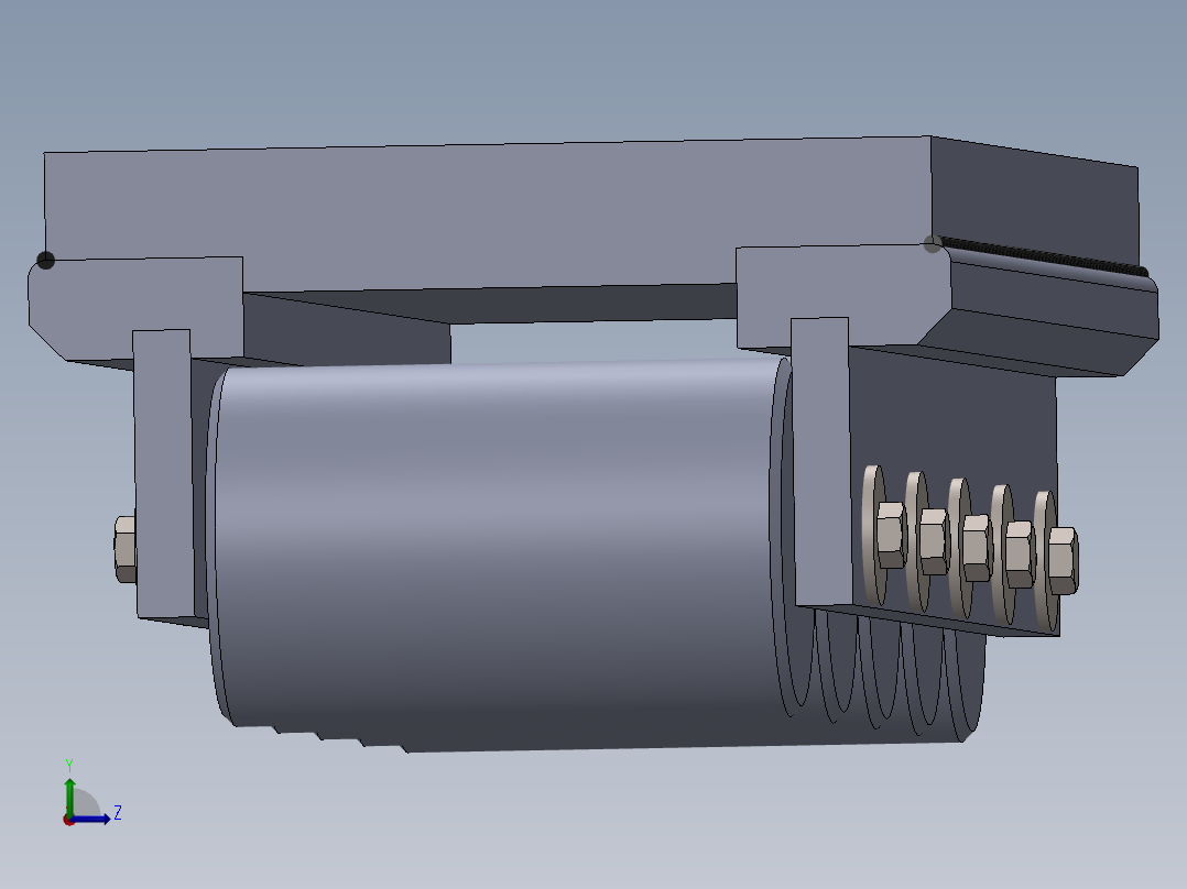 滚轮导轨左视图