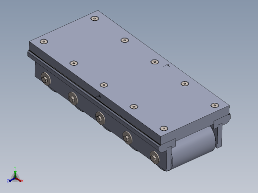 滚轮导轨正等轴测缩略图