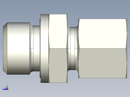 用螺母安装TN92GG-10LR 3-8右视缩略图