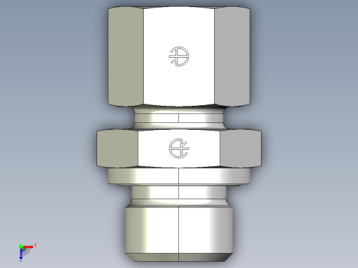 用螺母安装TN92GG-10LR 3-8俯视缩略图