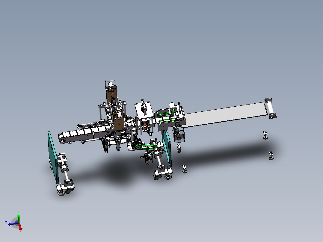 72.一拖三口罩生产线全自动平面口罩机器