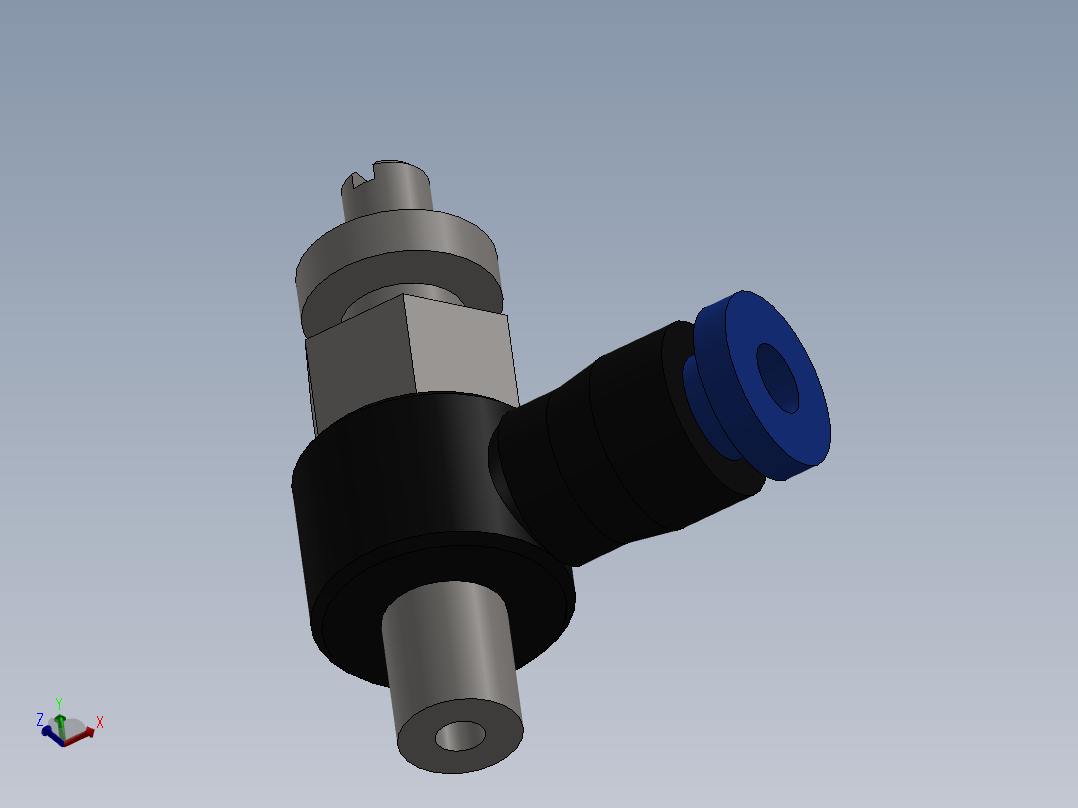 Ø3 x M5 - CONTROLE DE FLUXO 90° BANJO (C0K510305)主视图