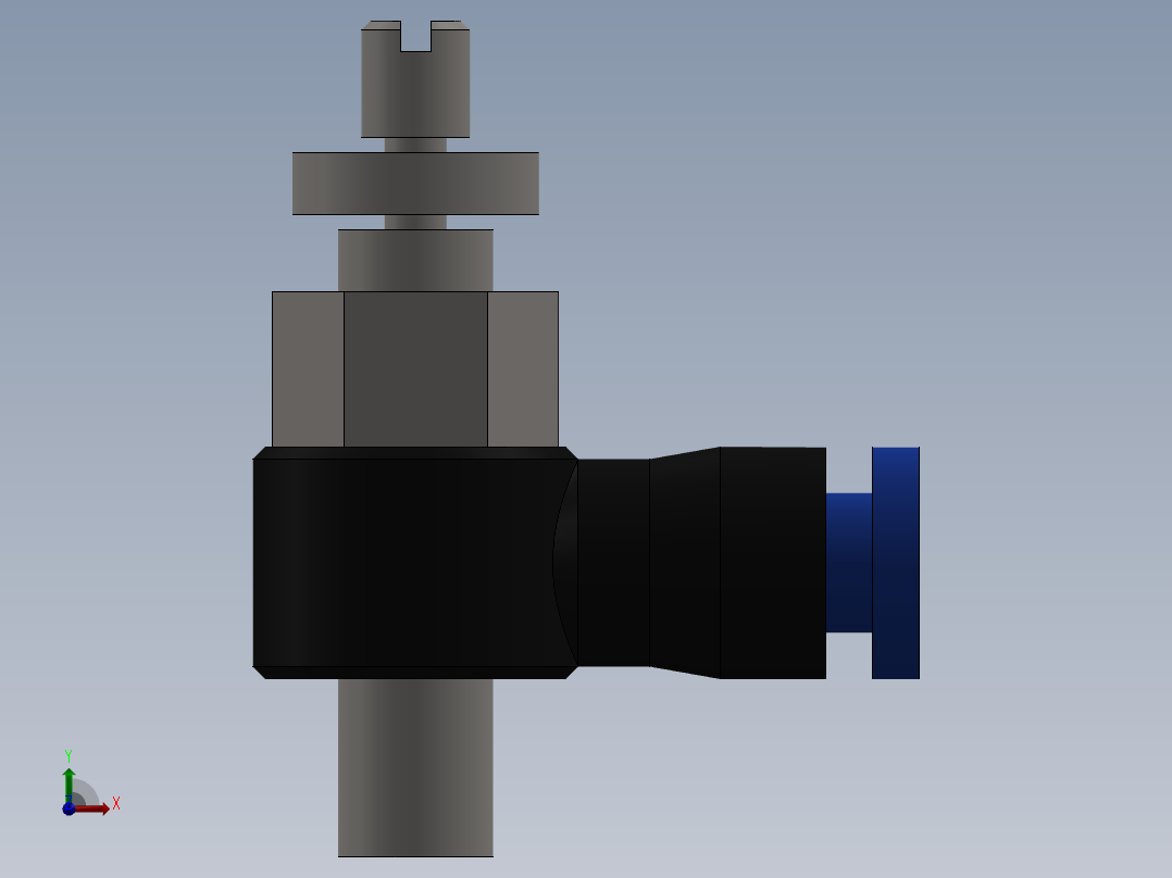 Ø3 x M5 - CONTROLE DE FLUXO 90° BANJO (C0K510305)前视图