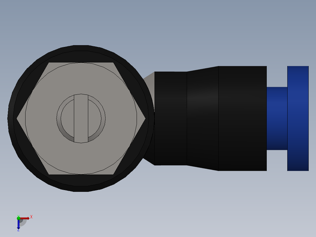 Ø3 x M5 - CONTROLE DE FLUXO 90° BANJO (C0K510305)俯视图