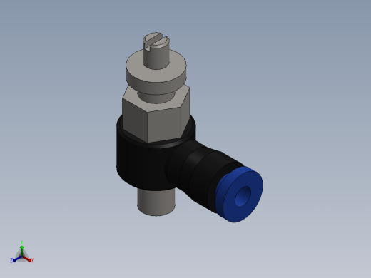 Ø3 x M5 - CONTROLE DE FLUXO 90° BANJO (C0K510305)正等轴测缩略图