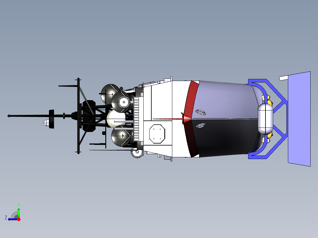 哈尔滨”号旅沪级（052）导弹驱逐舰右视图