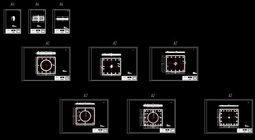 底架落料冲孔复合模（CAD图+Proe三维）缩略图