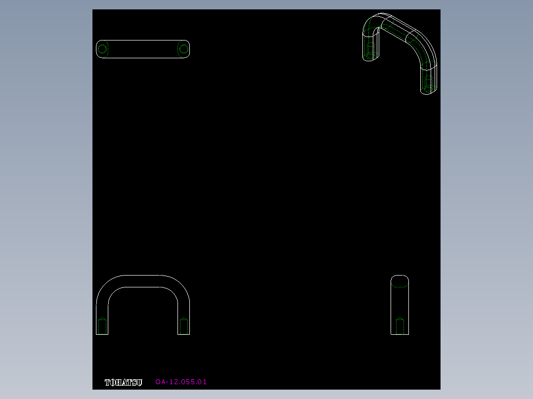 取手(鋁合金)OA-2D多系列多零件图纸模型