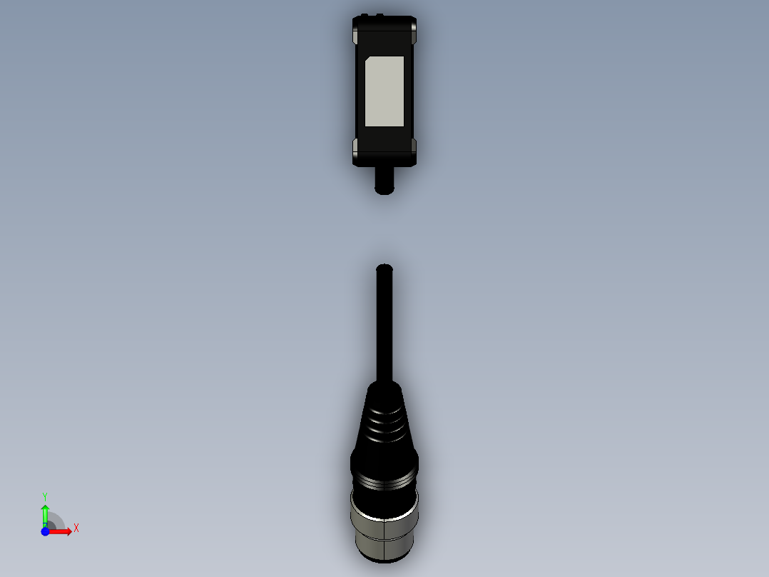 基恩士PZ-G52EN_G52EP_T_kc图纸模型前视图